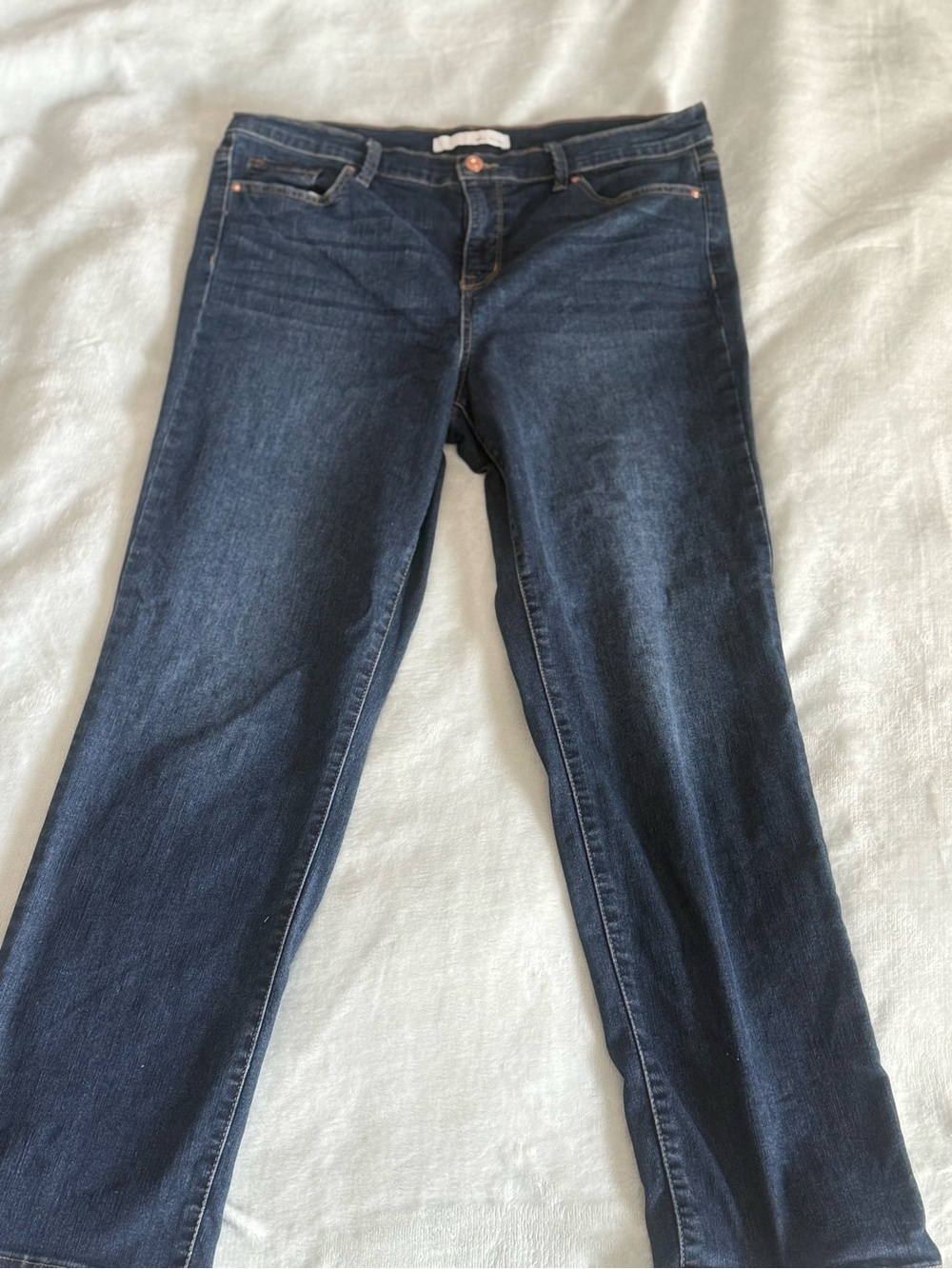 Ella Moss Dark Indigo Straight Leg Jeans